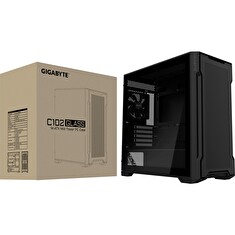 GIGABYTE C102 GLASS/Midi Tower/Transpar./Černá