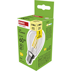 EMOS LED FLM MINI GL 5,9W(60W) 806lm E14 WW