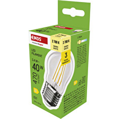 EMOS LED FLM MINI GL 3,4W(40W) 470lm E27 WW