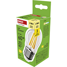 EMOS LED FLM MINI GL 5,9W(60W) 806lm E27 WW