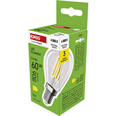 EMOS LED FLM MINI GL 5,9W(60W) 806lm E14 NW