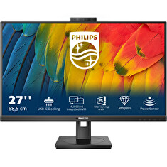 Philips LCD 27B1U5601H 27" IPS/2560x1440@75Hz/4ms/350cd/HDMI/DP/4xUSB/USB-C dock/RJ45/Webcam/Repro/Pivot/HAS/VESA