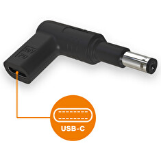 Aligator USB-C napájecí redukce 4,8 x 1,7 mm (prodloužená) pro notebooky Asus/Compaq/HP