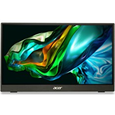 Acer LCD PM161QBbmiuux 15,6" IPS LED, 1920x1080, 1xMiniHDMI + 2xType-C + Audio Out, repro 1Wx2, VESA 75x75, Black