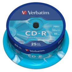 VERBATIM CD-R(25-Pack)Spindl/52x/700MB