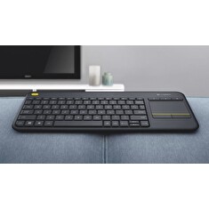 Logitech K400 Plus bezdrátová dotyková klávesnice černá, US verze