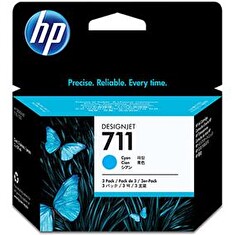 HP CZ134A No. 711 Cyan Ink Cart pro DSJ T120, trojbalení 3x29ml