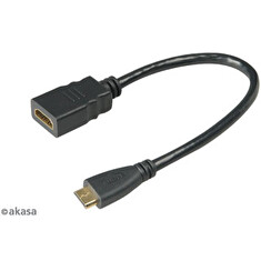 AKASA - HDMI na mini HDMI adaptér - 25 cm