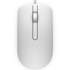 DELL MS116/ myš/ optická/ 2 tlačítka + rolovací/ USB/ bílá