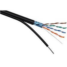 Instalační kabel Solarix CAT5E FTP PE Fca samonosný 305m/cívka SXKD-5E-FTP-PE-SAM