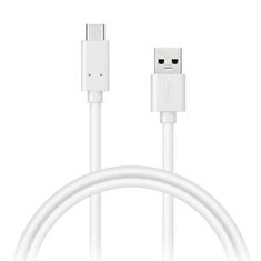 CONNECT IT Wirez USB C (Type C) - USB, tok proudu až 3A !, bílý, 2 m