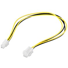 PremiumCord kabel napájecí prodluž. P4(4piny) 34cm