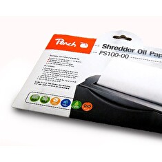 PEACH olejový papír pro údržbu skartovaček Shredder Service Kit PS100-00, 12 listů