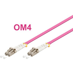 Optický patch kabel duplex LC-LC 50/125 MM 5m OM4