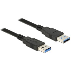 Delock Kabel USB 3.0 Typ-A samec > USB 3.0 Typ-A samec 0,5 m černý