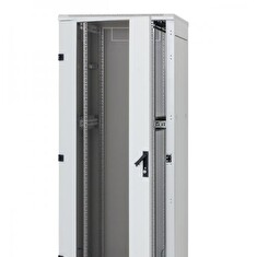 Rack Triton 19'' stojanový 27U/ 600x600 prosklené dveře, šedý