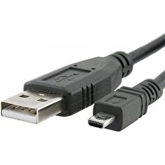 PREMIUMCORD Kabel USB 2.0 A-B mini, 8pinů, 2m Sanyo, Panasonic LUMIX