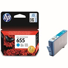 Inkoust HP Ink No 655 azurová, CZ110AE