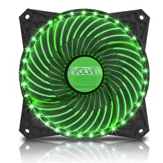 EVOLVEO ventilátor 120mm, LED 33 bodů, zelený