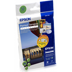 EPSON Premium Semigloss Photo Paper,100x150 mm,50x