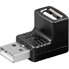 PremiumCord USB redukce A-A, Male/Female 90°