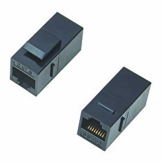 Spojka panel UTP 2 x RJ45 (8p8c) Cat6,přímá,plast