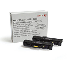 Xerox toner pro Phaser 3052, 3260, WorkCentre 3215, 3225 Dual Pack 3K Toner Cartridge (6000str, black)