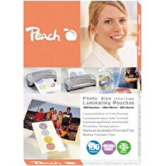 PEACH laminovací folie Photosize 10x15 cm (106x156 mm), 125mic, 25 ks