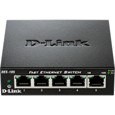 D-Link DES-105 kovový 5-port 10/100 Desktop Switch