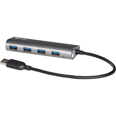 i-tec USB 3.0 Metal Charging HUB 4 Port s napájecím adaptérem, 4x USB 3.0 nabíje