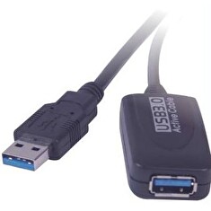 PremiumCord USB 3.0 repeater a prodluž. kabel 10m