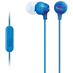 SONY MDR-EX15AP - Sluchátka do uší s mikrofonem - Blue