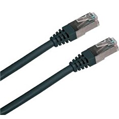 Patch cord FTP cat5e 0,5M černý