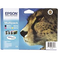 EPSON ink čer+bar Stylus D78/DX4000/DX5000/DX6000/DX7000F (T0715) - CMYK multipack