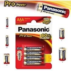 Alkalická baterie AAA Panasonic Pro Power LR03 4ks