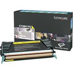 Lexmark C736, X736, X738 Yellow High Yield Return Programme Toner Cartridge (10K)