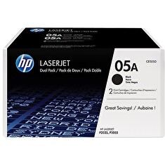 HP tisková kazeta černá velká, CE505D - 2 pack