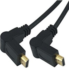 PremiumCord Kabel HDMI A - HDMI A M/M 5m, rotační