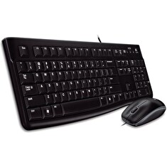 Logitech Desktop MK120, CZ verze, USB, sada klávesnice a myši, černá barva