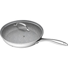 Pánev G21 Gourmet Miracle 28 cm s poklicí, nerez/greblon