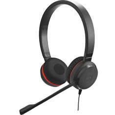 Jabra Evolve 20/Stereo/USB/Drát/Černá-červená