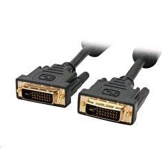 Kabel C-TECH přípojný DVI-DVI, M/M, 1,8m DVI-D, dual link