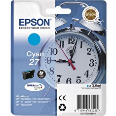 EPSON cartridge T2702 cyan (budík)