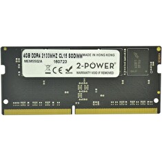 2-Power 4GB PC4-17000S 2133MHz DDR4 CL15 Non-ECC SoDIMM 1Rx8 ( 1,2V DOŽIVOTNÍ ZÁRUKA)