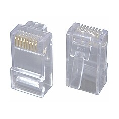 Konektor RJ45 CAT5E UTP 8p8c pro licnu 100ks bal.