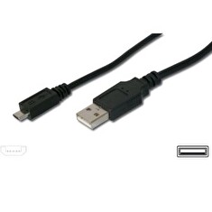 PremiumCord Kabel micro USB, A-B 2m