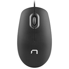 Natec laserová myš HAWK/1000 DPI/Kancelářská/Laserová/1 000 DPI/Drátová USB/Černá