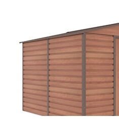 Zahradní domek G21 GAH 706 - 277 x 255 cm, hnědý