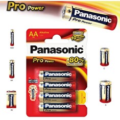 Alkalická baterie AA Panasonic Pro Power LR6 4ks