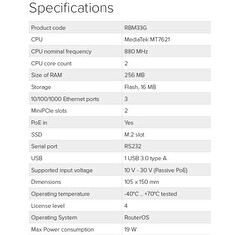 Mikrotik RBM33G RouterBoard